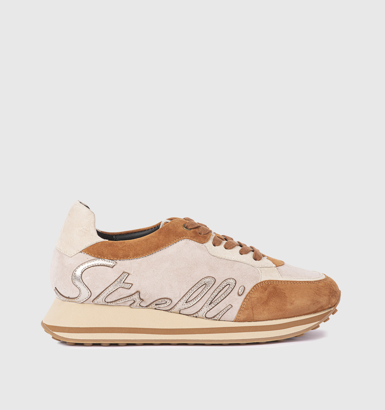 Olivier Strelli Femme Baskets Beige Chaussures Olivier Strelli