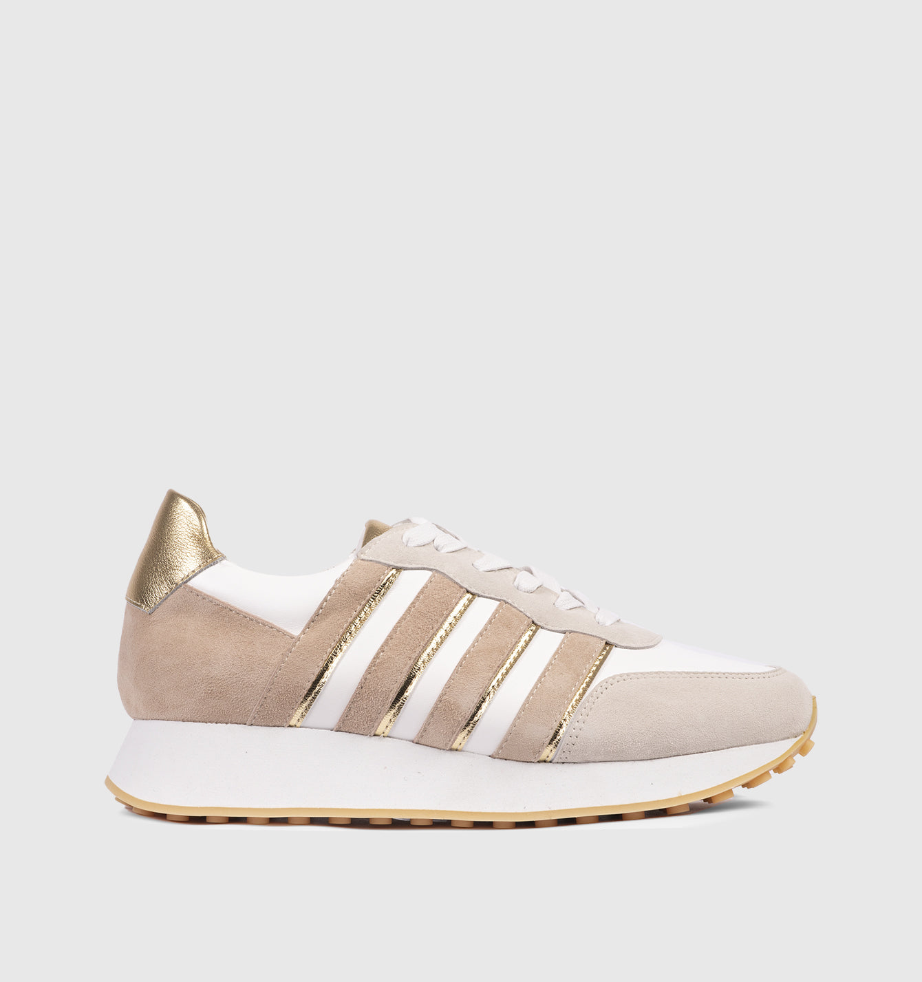 Women white beige sneakers 25S46-01