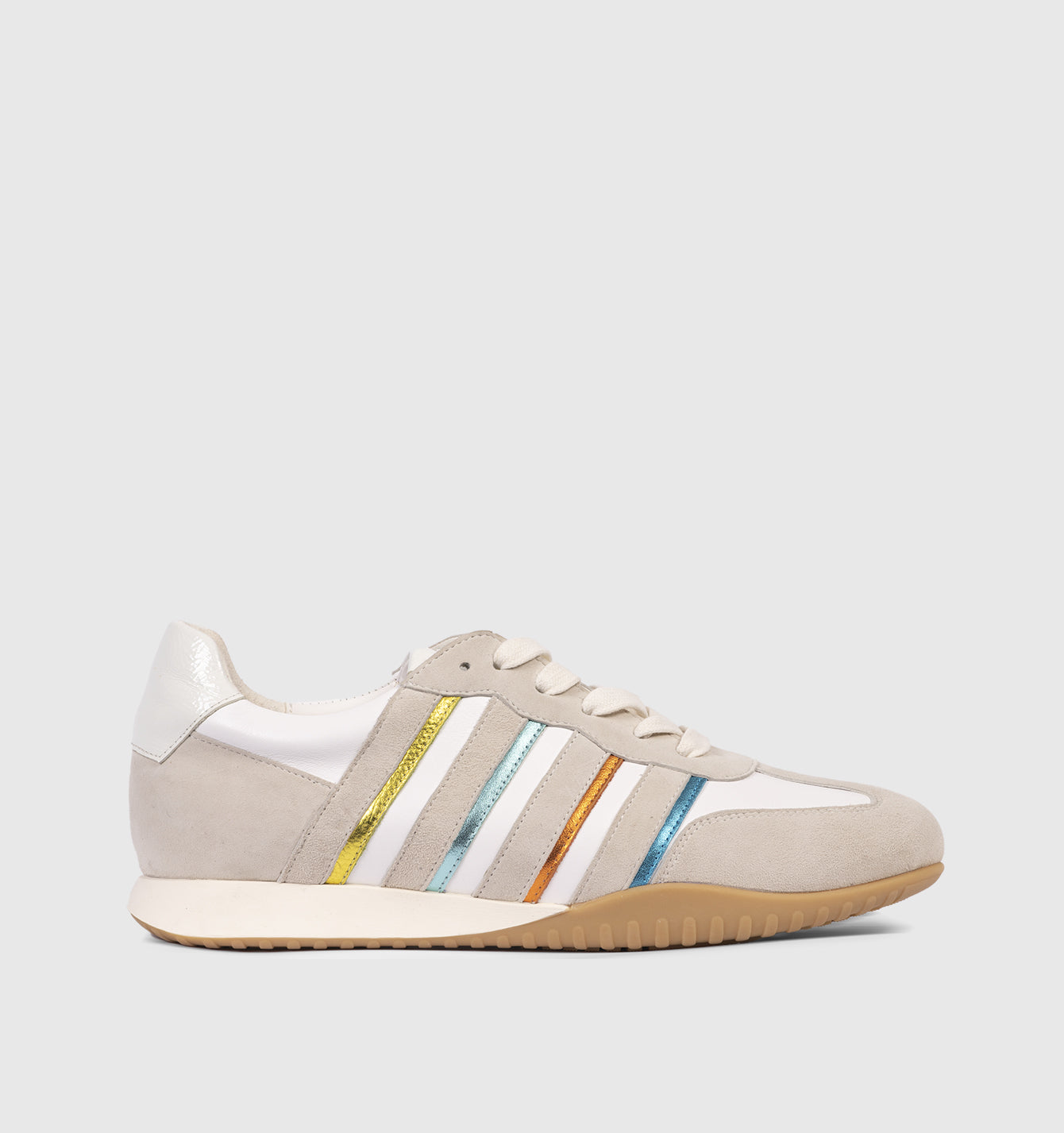 Women white beige sneakers 25S55-02